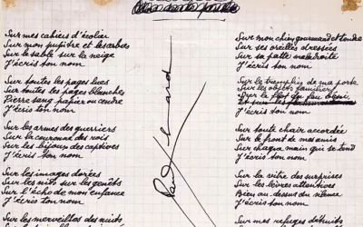Le destin du poème « Liberté » de Paul Eluard (Les éditions de Minuit)
