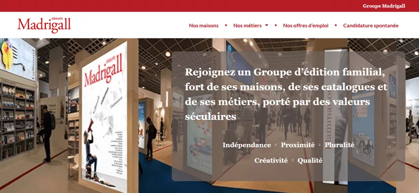 Groupe Madrigall - Nous rejoindre