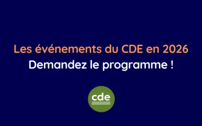Les événements du CDE en 2026