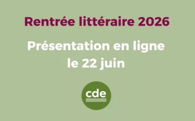 La rentrée littéraire du CDE en visio